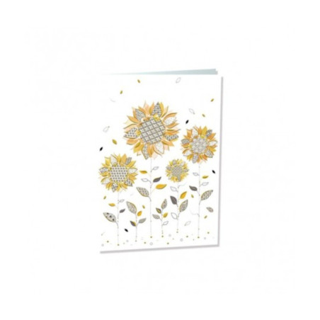 TARJETA FELICITACION GIRASOLES TURNOWSKI 47885 UNIDAD ARGU