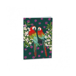 TARJETA FELICITACION LOROS TURNOWSKI 47887 UNIDAD ARGU