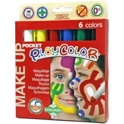 TEMPERA SOLIDA MAKE UP 5G 6 UDS POCKET SURTIDOS PLAYCOLOR DUNSA