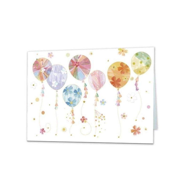 TARJETA FELICITACION GLOBOS TURNOWSKI 48357 UNIDAD ARGU