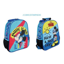 MOCHILA ARGU INFANTIL MICKEY DOBLE HAVE A NICE DAY 92032