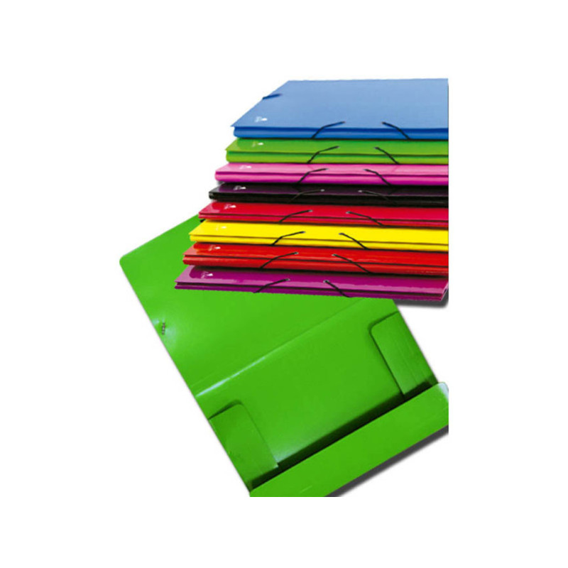 CARPETA GOMAS SOLAPAS FL CARTON FORRADO 8 COLORES SURTIDOS FORCEL PTE 8U 1616