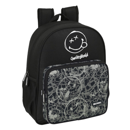 MOCHILA JUNIOR ADAPT.CARRO SMILEY WORLD "URBAN FLOW" 612192640 38*32 SAFTA22
