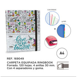 CARPEBLOC DEC RINGBOOK 4A A4 RECAMBIO SENFORT19 KATACRAK UNICORN 169049