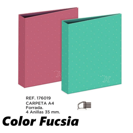 CARPEBLOC DEC A4 4A 35 FUCSIA SENFORT19 KATACRAK UNICOLOR 176019