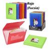 CARPETA FUELLE 12B CARCHIVO DUNE GOMAS PLAST. TRANSP. ROJO (FUCSIA) 19270053