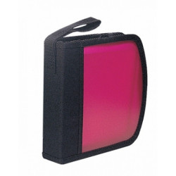 ARCHIVADOR CD PRYSE DENIM ROJO 24CD PLASTICO ^