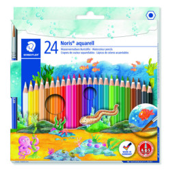 LAPICEROS ACUARELABLES CJ24 UDS + PINCEL STAEDTLER 144 10NC24