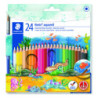 LAPICEROS ACUARELABLES CJ24 UDS + PINCEL STAEDTLER 144 10NC24