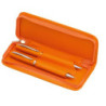 JUEGO BOLI LAPIZ FINIT POLIPIEL METAL C/ESTUCHE COLOR NARANJA 3649-07 DISPLAST