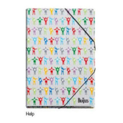 CARPETA DEC FL GOMAS BEATLES 10 HELP 20413 ^