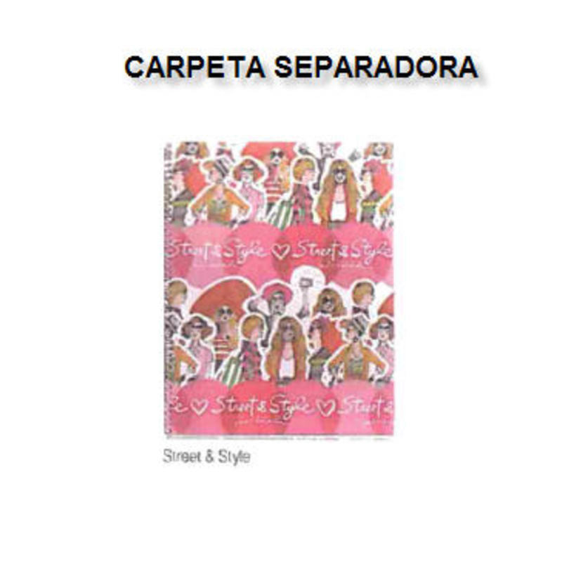 CARPETA DEC FL SEPARADORA MR 12 JORDI LABANDA STREET & STYLE 20523 ^