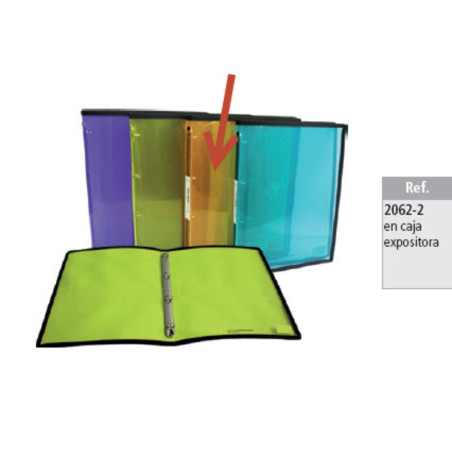 YECA FOLDER 4A FL TRANSP. 2062 NARANJA ^
