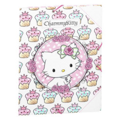 CARPETA DEC 4º GOMAS SAFTA 12 CHARMMY KITTY CAKES TROQUELADA 511212642 ^