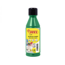PINTURA MULTIUSOS JOVIDECOR BOTELLA 250 ML VERDE OSCURO 68019