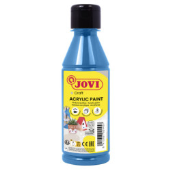 PINTURA MULTIUSOS JOVIDECOR BOTELLA 250 ML AZUL CYAN 68021