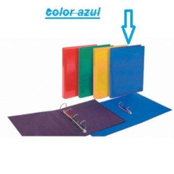 CARPETA 4A 65MM CARTON SENFORT LASER AZUL