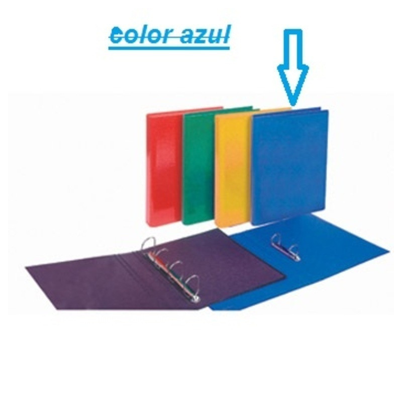 CARPETA 4A 65MM CARTON SENFORT LASER AZUL