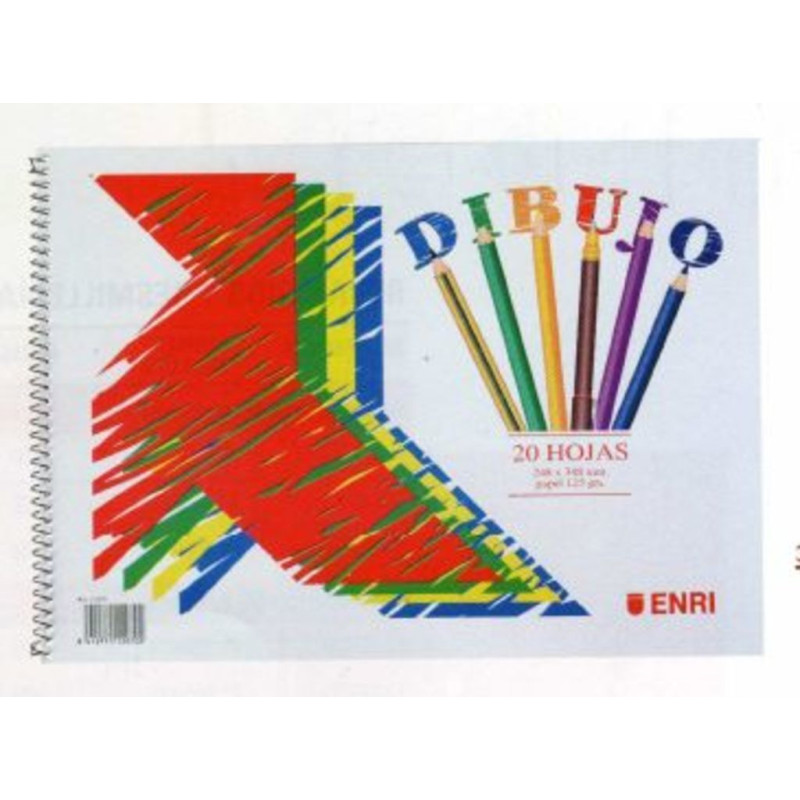 BLOC DIBUJO ENRI PAJARITA RECUADRO FOLIO MICROPERFORADO 2TAL ESPIRAL ^