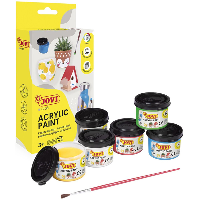 PINTURA MULTIUSOS JOVIDECOR CJ 6 BOTES 55ML SURTIDOS 670