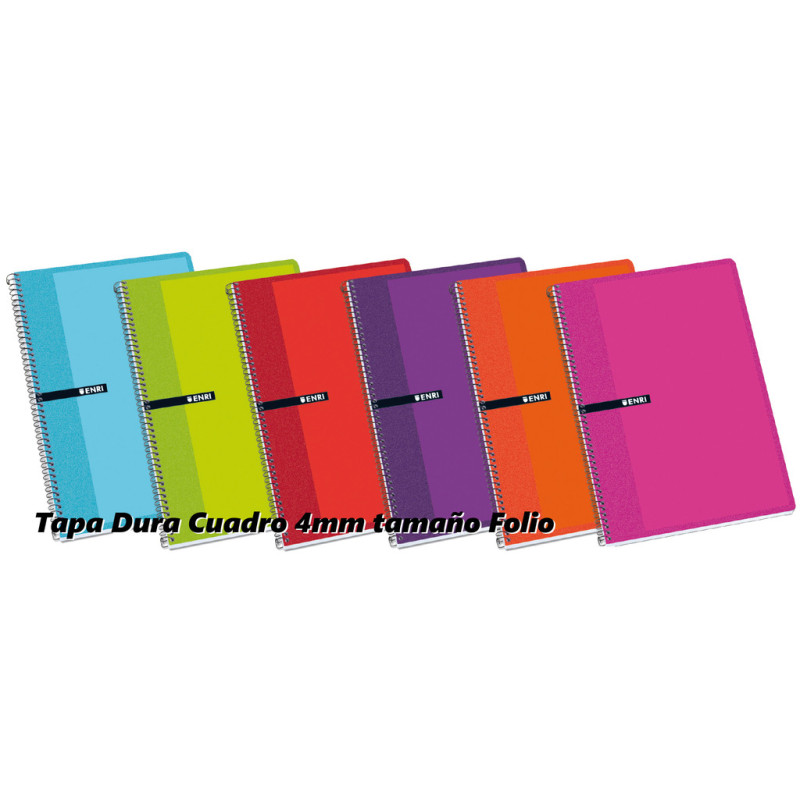 CUADERNO TD FL 80H ENRI CUADROS 4*4 SURTIDO 100430066