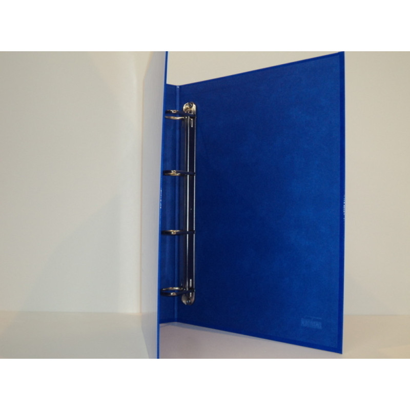 CARPETA 4A 40MM FL CARTON FORRADA COLOR AZUL ESLA 3393