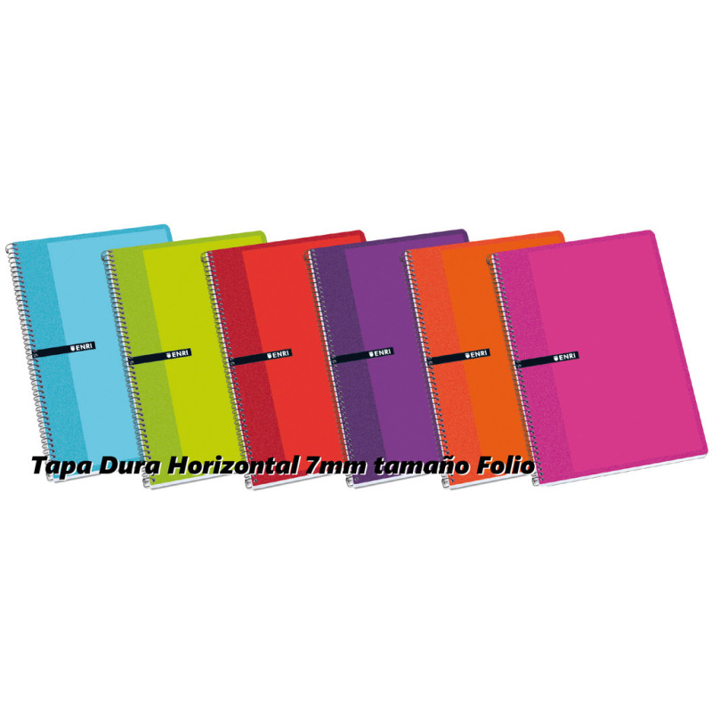 CUADERNO TD FL 80H ENRI HORIZONTAL SURTIDO