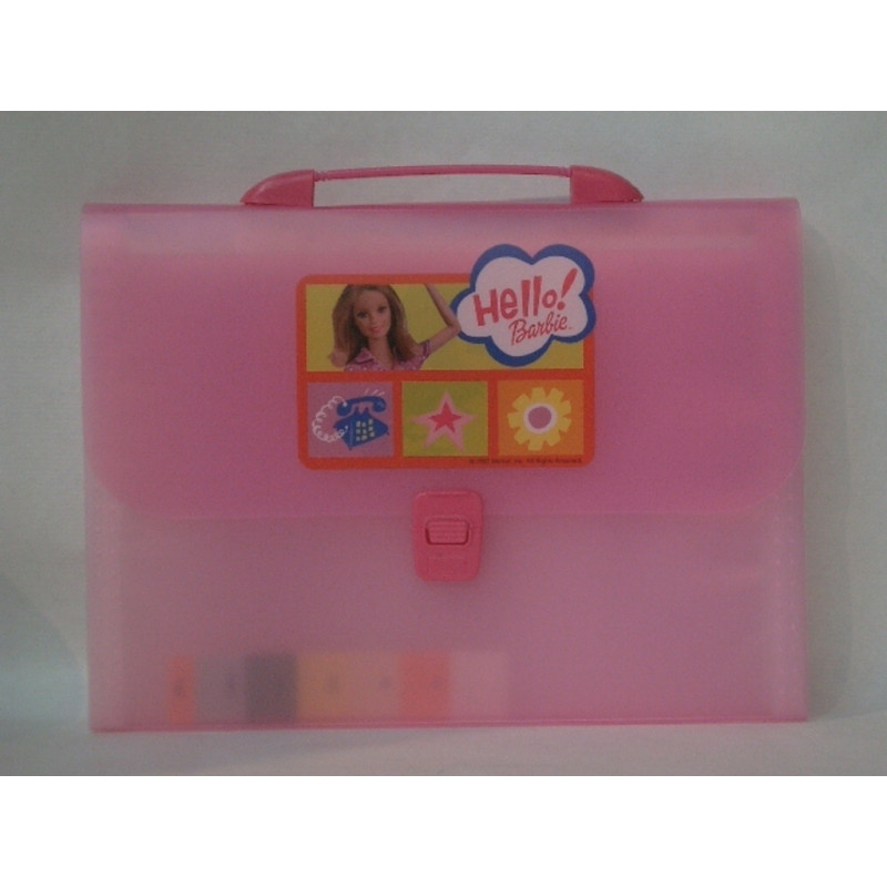 CARPETA FUELLE 12B MALETIN BARBIE PP CLIP ^