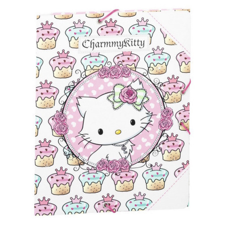 CARPETA DEC 4º GOMAS SAFTA 12 CHARMMY KITTY CAKES TROQUELADA 511212642 ^
