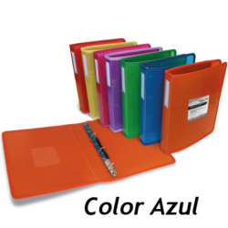 CARPETA PLAST. 4A 25MM FL GRAFOPLAS MULTILINE AZUL 30121430 ^