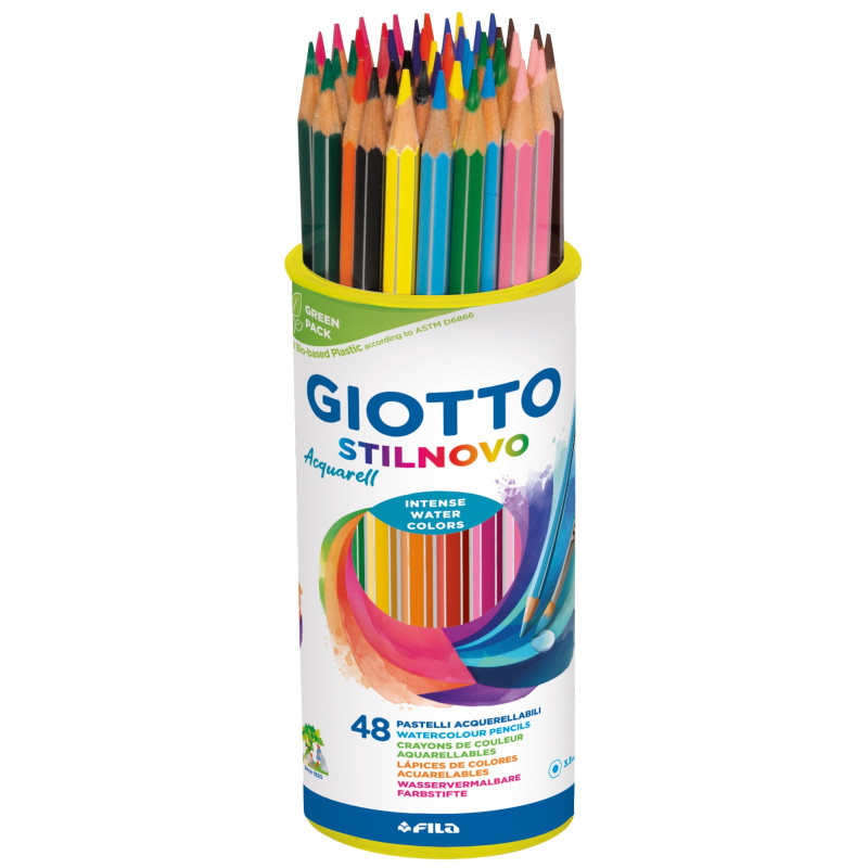 LAPICEROS ACUARELABLES BOTE 48 UDS GIOTTO ACUARELL