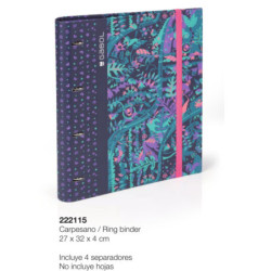 CARPEBLOC DEC RINGBOOK 4A GABOL18 SCHOOL FANCY A4 C/GOMA Y SEPARADORES 222115