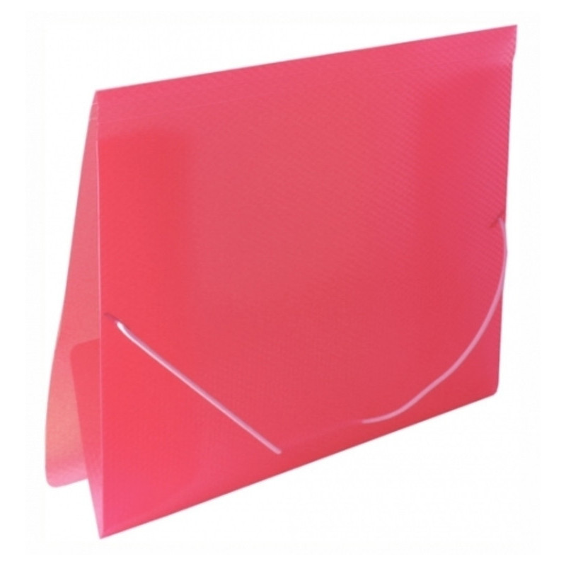 CARPETA GOMAS SOLAPAS FL PRYSE DENIM ROJO PLASTICO ^