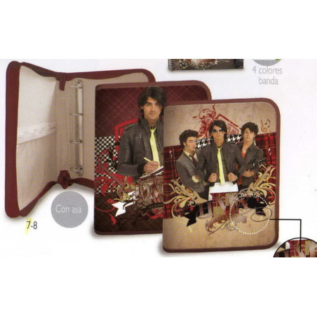 CARPETA CONGRESOS DEC 4A FL ENRI 10 JONAS BROTHERS CREMALLERA 13639064 ^