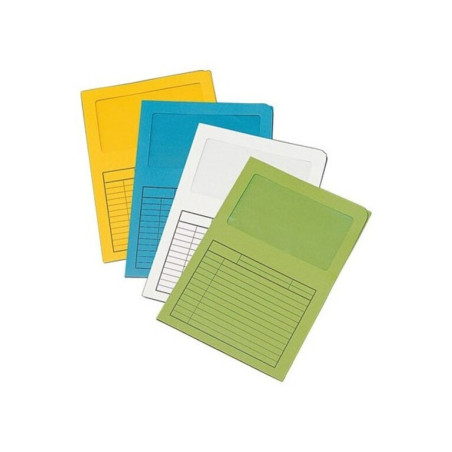 SUBCARPETA WINDOW A-4 KARMAN VENTANA 160G COLORES SURTIDOS PTE 10U 4381 99