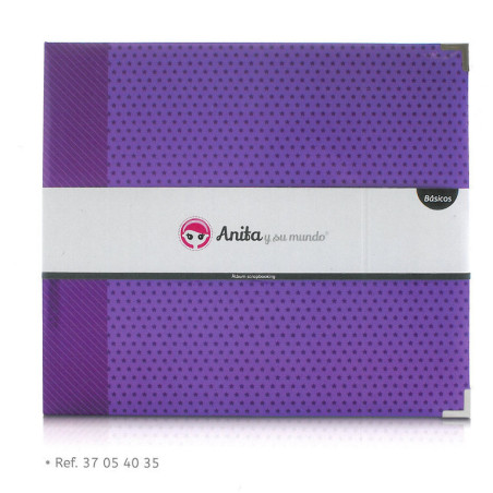 CARPETA 37*33,2 GRAFOPLAS ANITA 4A ESTRELLAS VIOLETA 37054035