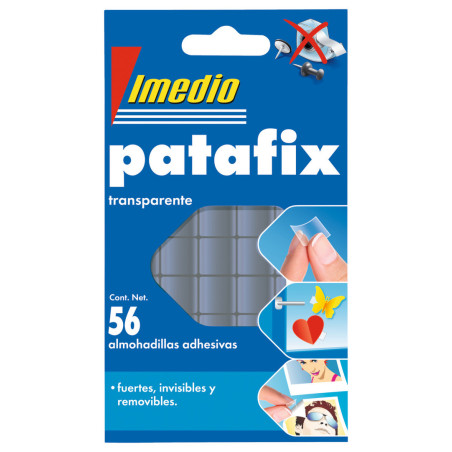 PEGAMENTO TACK IMEDIO PATAFIX TRANSPARENTE 56P C/12U 7001471