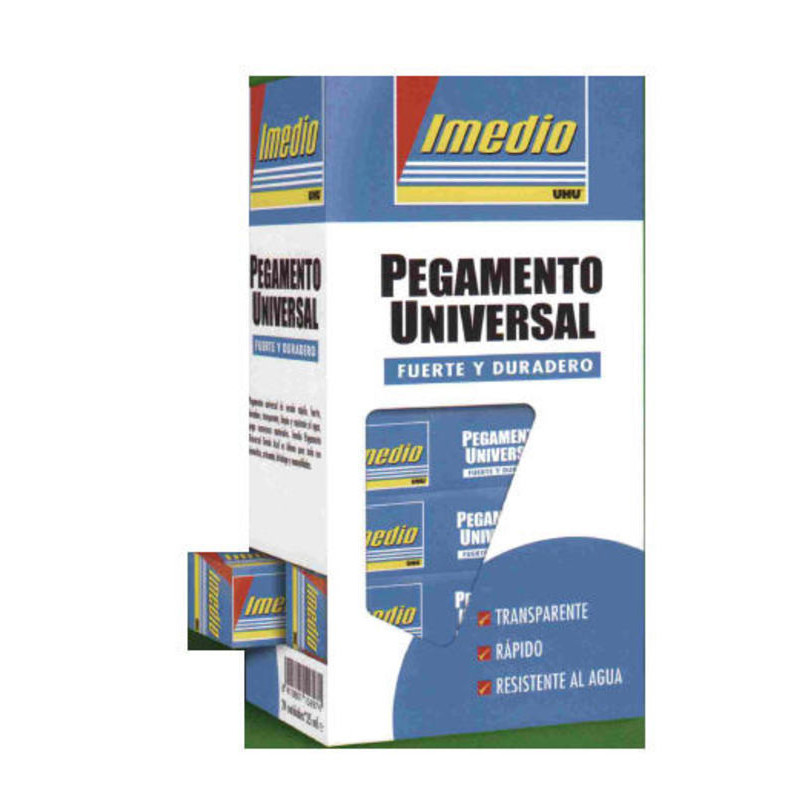 PEGAMENTO IMEDIO UHU BANDA AZUL 35ML C/24U