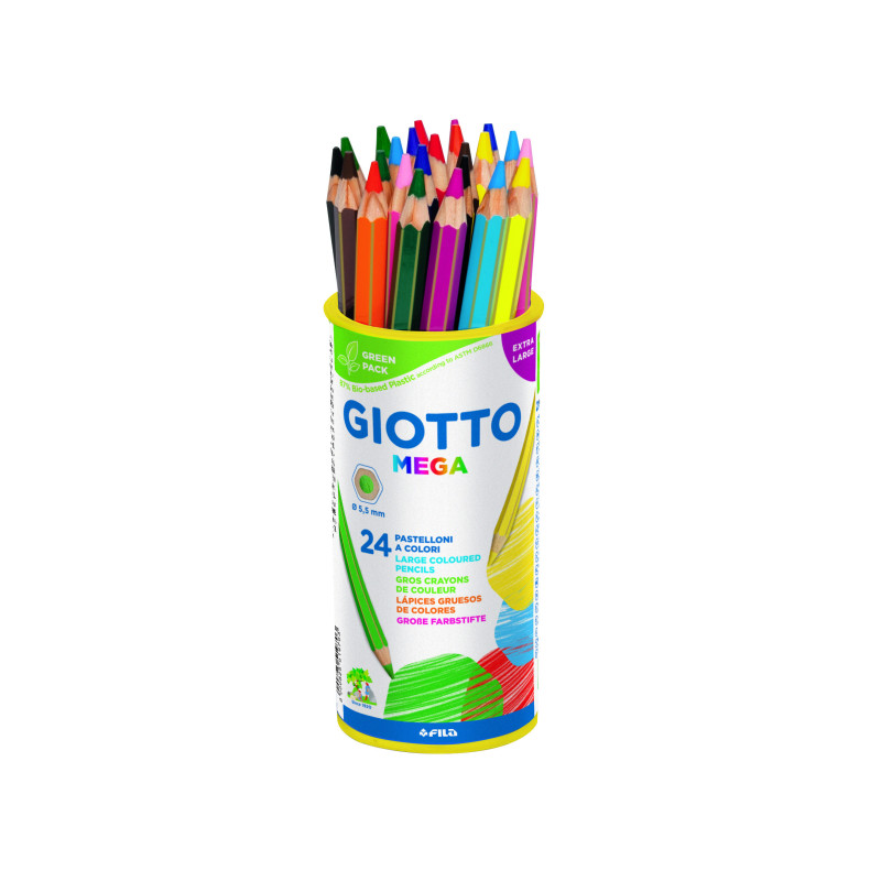 LAPICEROS COLOR GIOTTO MEGA BOTE 24 UDS