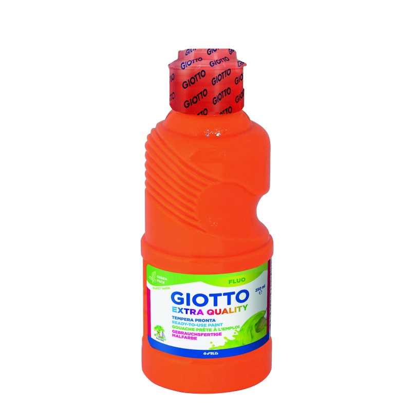 TEMPERA FLUORESCENTE 250 ML NARANJA FLUOR GIOTTO