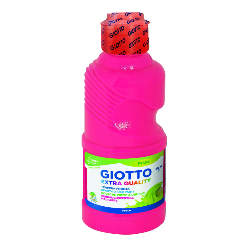 TEMPERA FLUORESCENTE 250 ML ROSA FLUOR GIOTTO