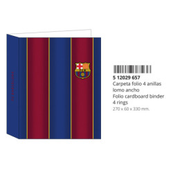 CARPETA F. 4 ANILLAS LOMO ANCHO F.C.BARCELONA 1ª EQUIP. 20/21 512029657 33*27 SAFTA22