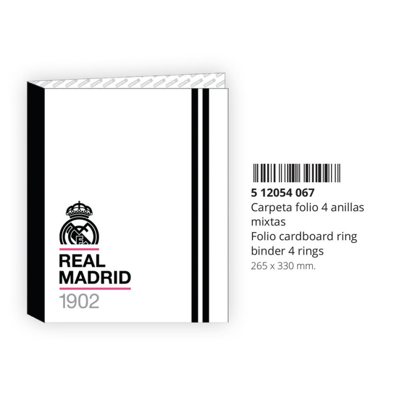 CARPETA FOLIO 4 ANI.MIXTAS REAL MADRID 1ª EQUIP. 20/21 512054067 33*26,5 SAFTA22