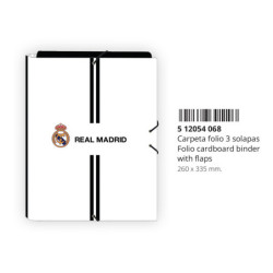 CARPETA FOLIO 3 SOLAPAS REAL MADRID 1ª EQUIP. 20/21 512054068 33,5*26 SAFTA22