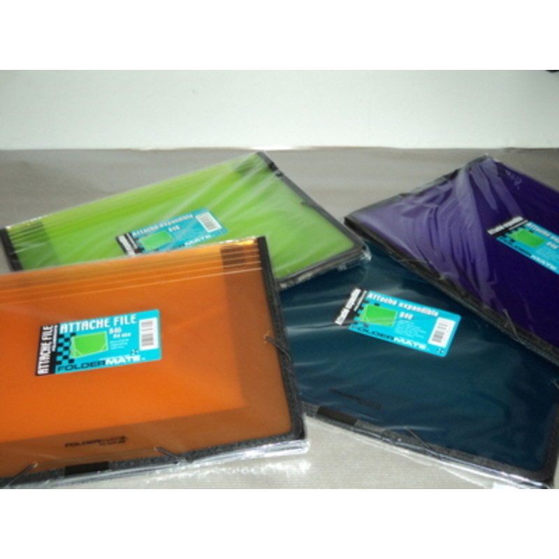 CARPETA PLAST. GOMAS BOLSA FL FOLDER TELA TRANS 846 VIOLETA