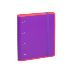 CARPEBLOC DEC RINGBOOK 4A A4 C/RECAMBIO CARCHIVO CONTRAST MORADO/FUCSIA 12387462 ^
