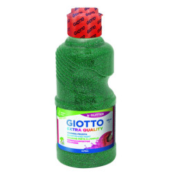 TEMPERA GLITTER VERDE 250ML GIOTTO