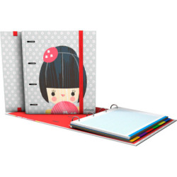 CARPETA DEC RINGBOOK 4A GRAFOPLAS17 CHARUCA FLOWERS C/RECAMBIO COMPLETO 88101908