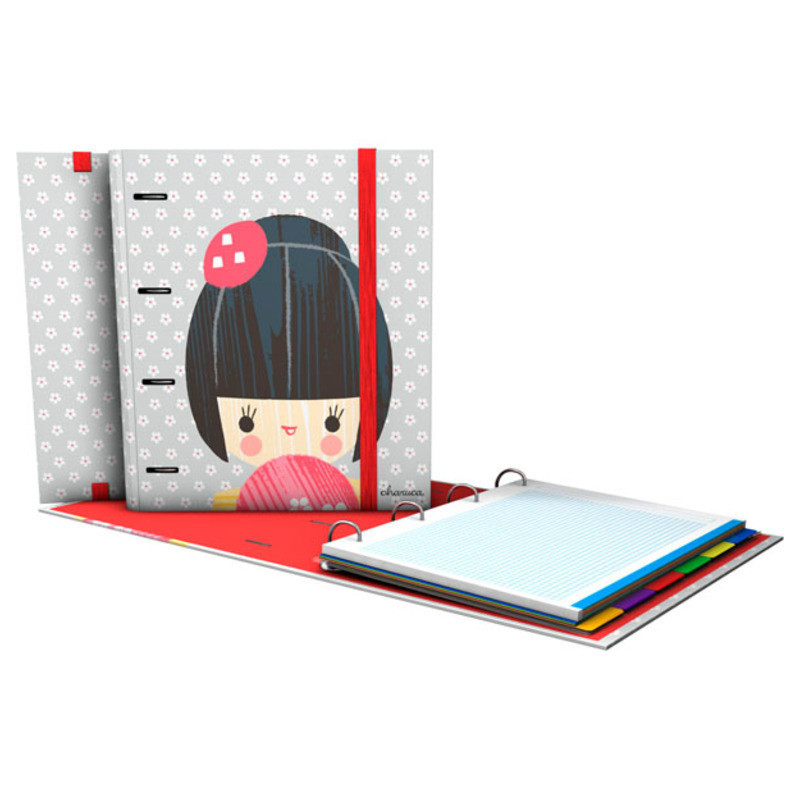 CARPETA DEC RINGBOOK 4A GRAFOPLAS17 CHARUCA FLOWERS C/RECAMBIO COMPLETO 88101908