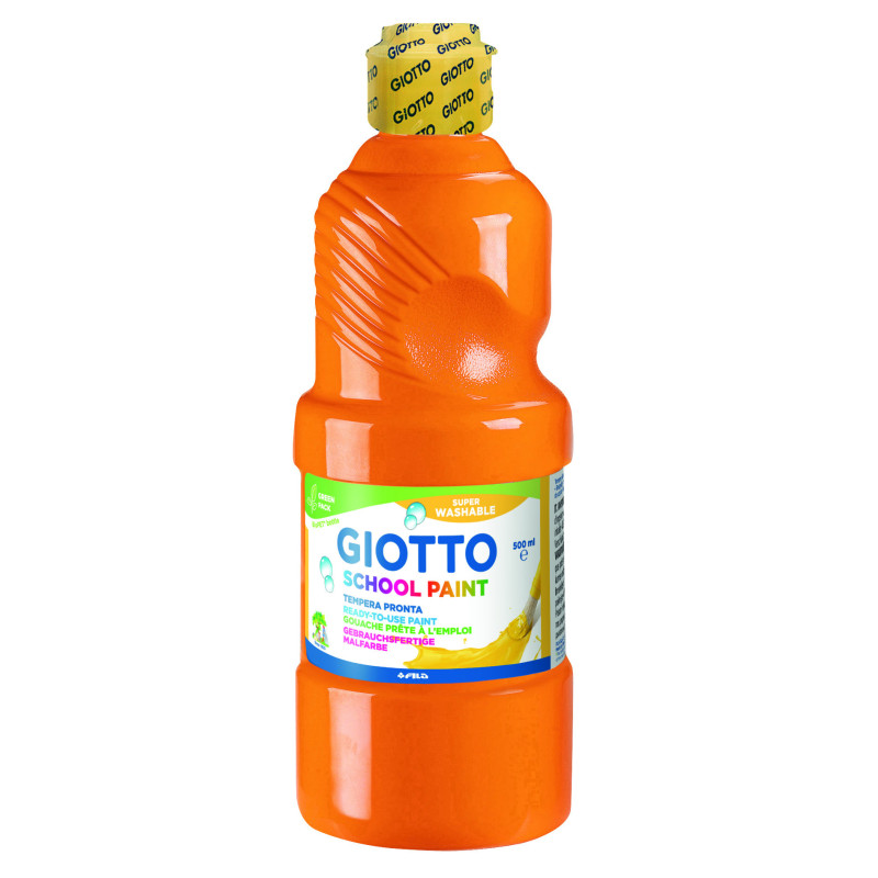 TEMPERA LAVABLE NARANJA 500 ML GIOTTO